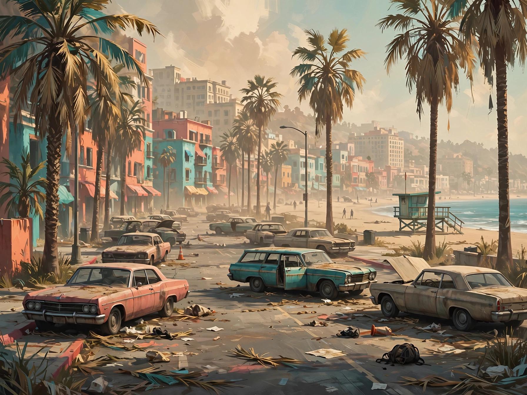 Arte conceptual ilustrativo exclusivo para la ficha de Dead Island 2; no es la portada oficial del juego