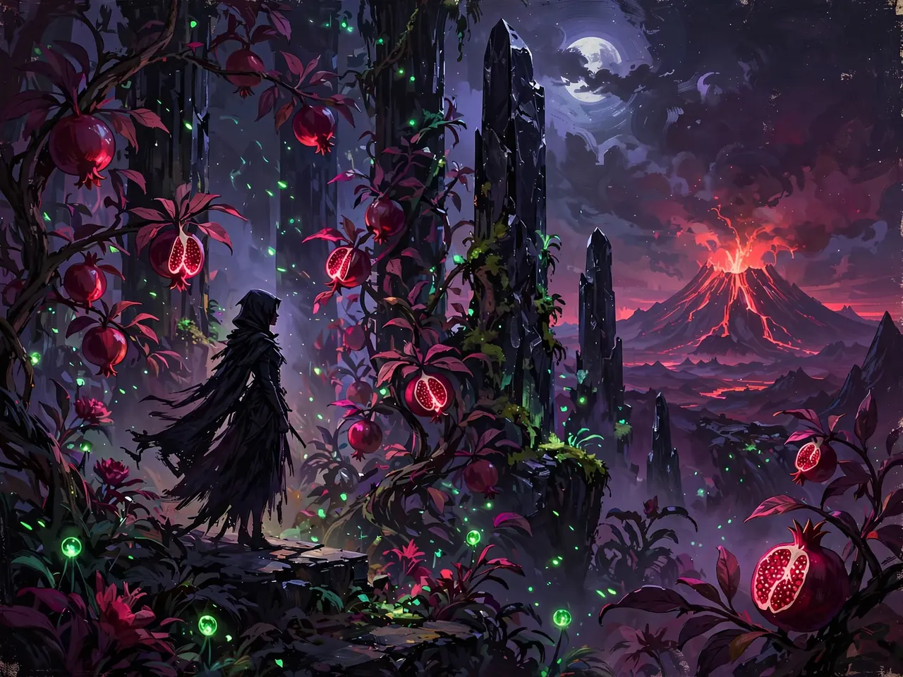 Arte conceptual ilustrativo exclusivo para la ficha de Hades II; no es la portada oficial del juego