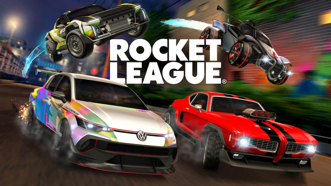 Imagen oficial del juego Rocket League, de la ficha de Epic Games Store.