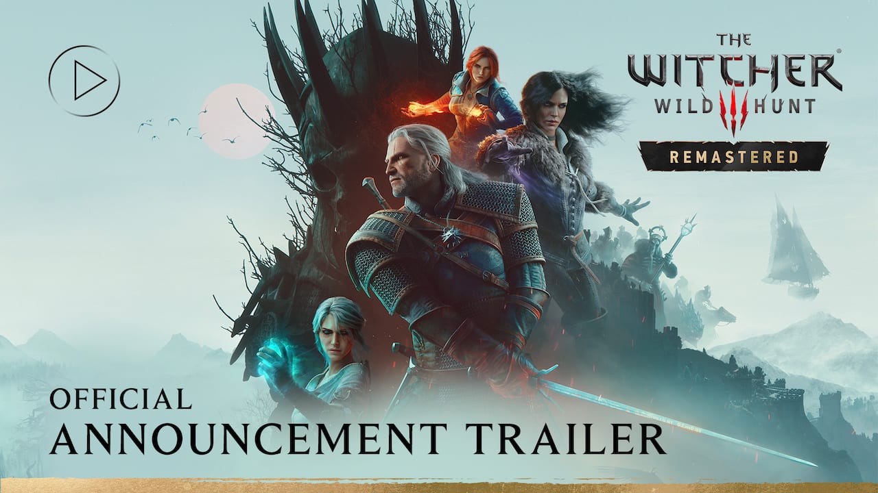 Imagen oficial del juego The Witcher 3: Wild Hunt — Remastered, de la ficha de Epic Games Store.