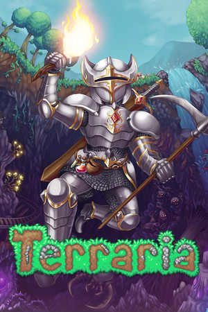 Portada oficial de Terraria, imagen de la ficha de Steam.