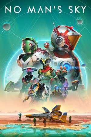 Portada oficial de No Man's Sky, imagen de la ficha de Steam.